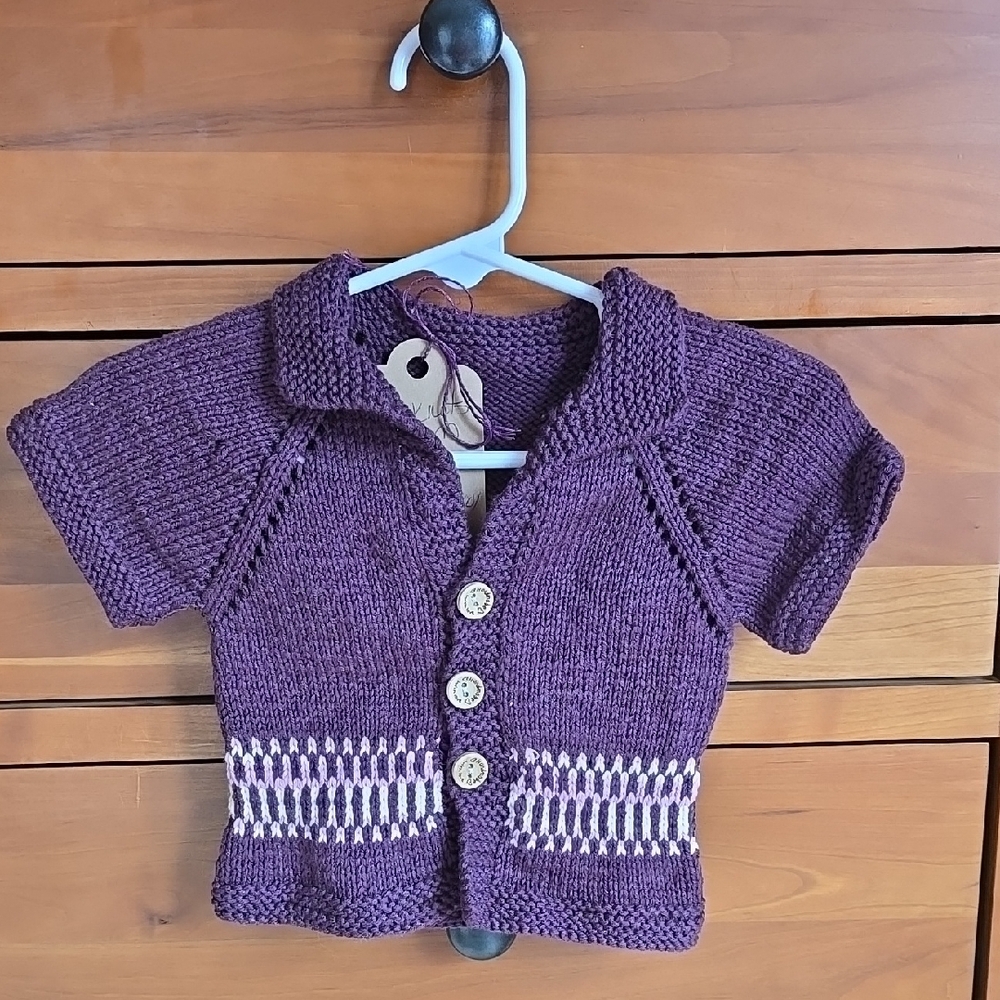 Purple Knit Kids Shirt